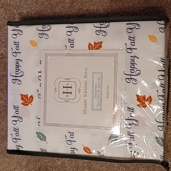 Modern Southern Home Other - Modern Southern Home twin/twin XL sheet set with Happy Fall Y'all saying